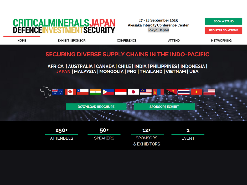 Critical Minerals Japan Conference and Exhibition